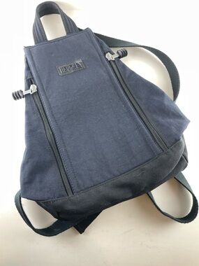 Hedgren Small Backpack Navy Lightweight Travel Bag Nylon Anti-Theft Style